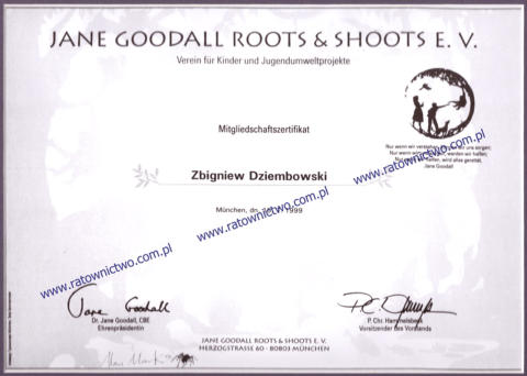 COMPART Zbigniew Dziembowski Centrum Sprzętu Ratowniczego - Jane GOODALL Roots & Shoots EV (www.ratownictwo.com.pl)